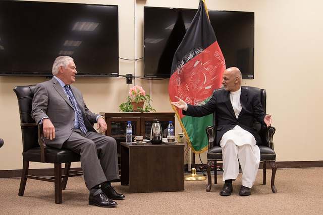 Secretary Tillerson meets with Afghan President Ghani 20171023