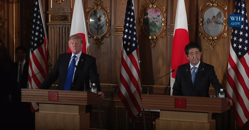 President Donald Trump and Prime Minister Shinzo Abe Hold Joint Press Conference