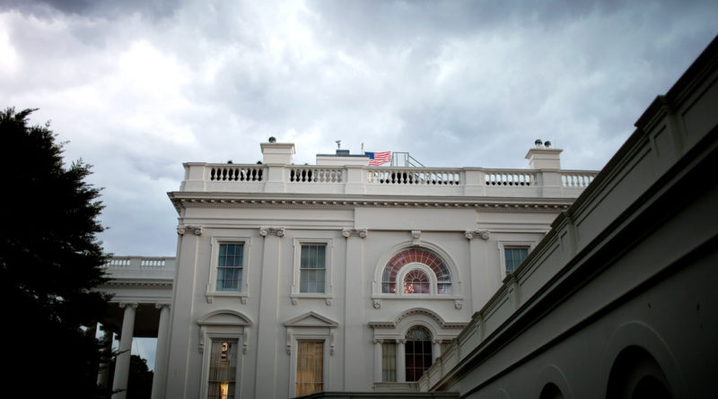 Storm clouds hang over the White House in Washington, DC, June 9, 2009. (Official White House Photo by Chuck Kennedy)