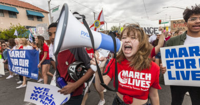 Tucson, Az - March: Unidentified Young Woman At March For Our Lives