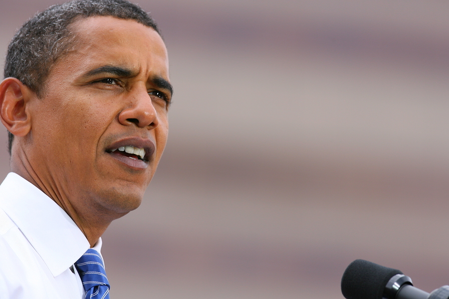 CHARLOTTE, NC - SEP 21: Democratic nominee, Barack Obama, makes a campaign stop on Sept 21, 2008 in Charlotte, NC