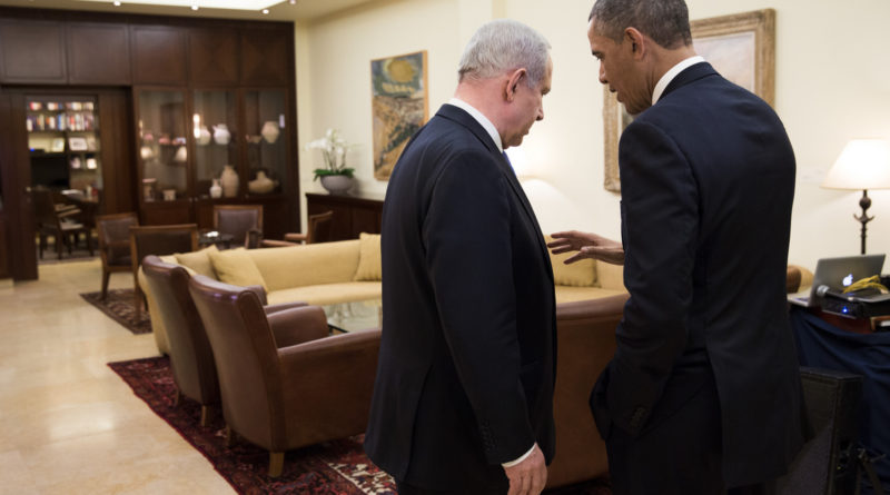 President Barack Obama talks with Israeli Prime Minister Benjamin Netanyahu before a press conference at the Prime Minister’s residence in Jerusalem, March 20, 2013. (Official White House Photo by Pete Souza)