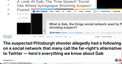 Gab.com Pittsburgh Synagogue Shooter stories collage