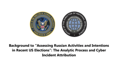 russian hacking report title page
