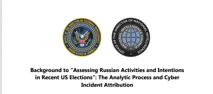 russian hacking report title page